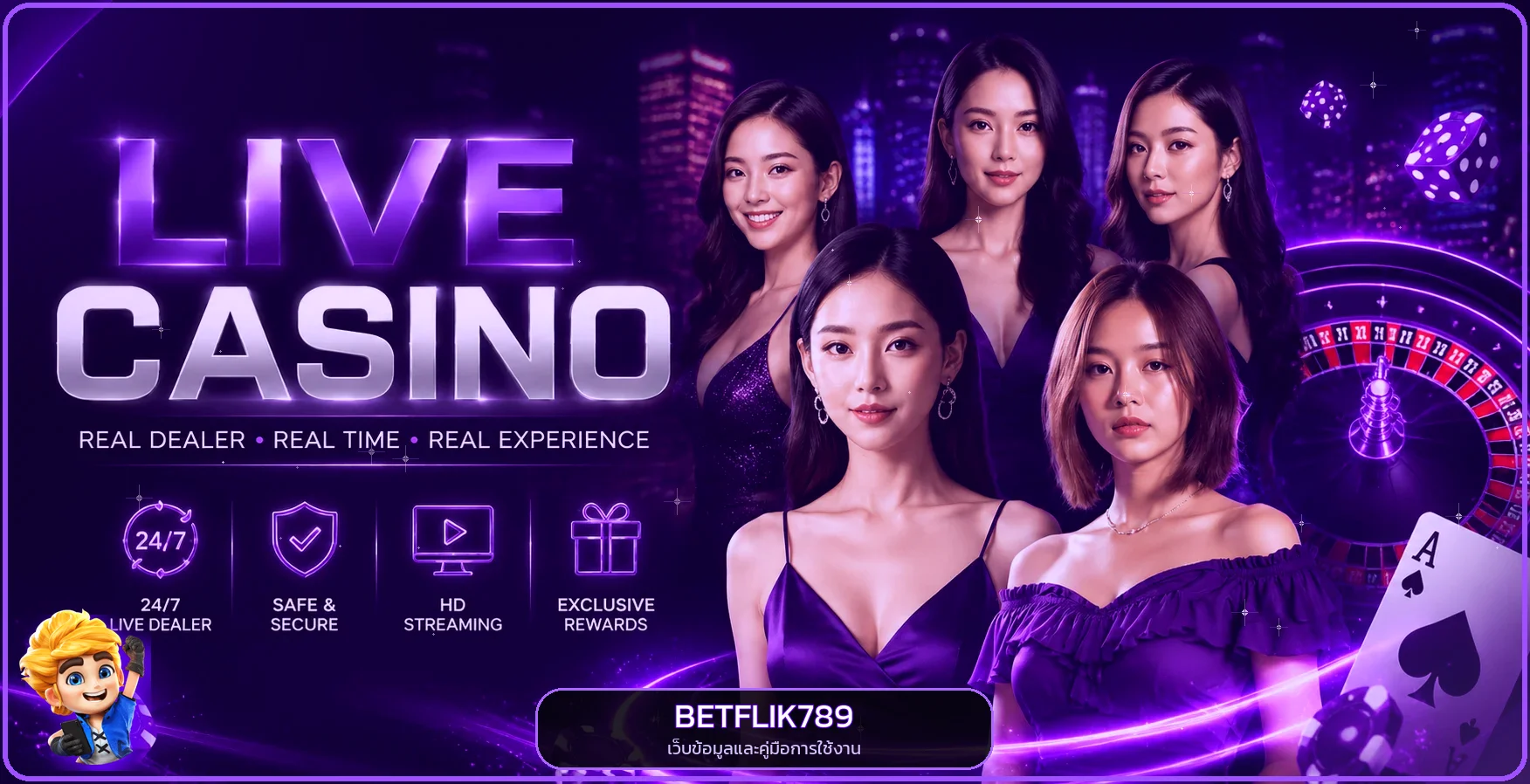 ภาพคาสิโนสด BETFLIK789 พร้อมคู่มือดูข้อมูลเกม